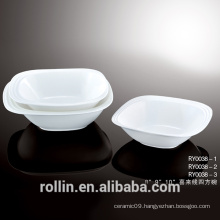 Ceramic Cheap Dinnerware Italian Square Blank Bowls